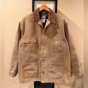 Vintage Carhartt Chore Blanket Lined Work Wear Canvas Jacket